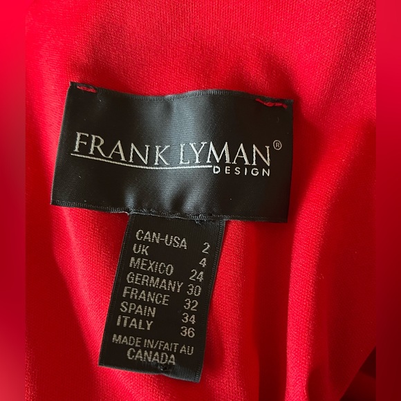 FRANK LYMAN DESiGNS red bell sleeve dress Size 2 - Picture 6 of 7